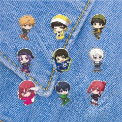 19 Styles BLUE LOCK Anime Alloy Badge Brooch