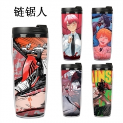 电锯人 精品动漫双层隔热随手杯水壶水杯