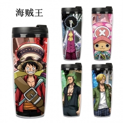海贼王 精品动漫双层隔热随手杯水壶水杯