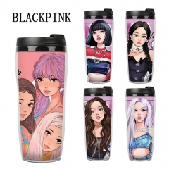 K-POP BLACKPINK 10.12号新货精品动漫双层隔热随手杯水壶水杯