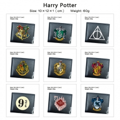 12 Styles Harry Potter PU Anime Short Wallet Purse