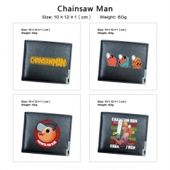 6 Styles Chainsaw Man PU Anime Short Wallet Purse