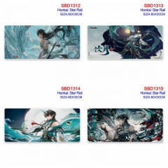 30*80CM 15 Styles Honkai: Star Rail Cartoon Pattern Anime Mouse Pad