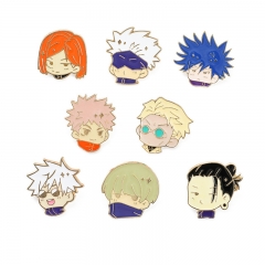 8 Styles Jujutsu Kaisen Alloy Badge Cartoon Anime Brooch