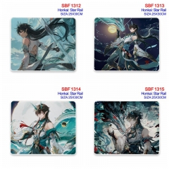 25*30CM 15 Styles Honkai: Star Rail Cartoon Pattern Anime Mouse Pad