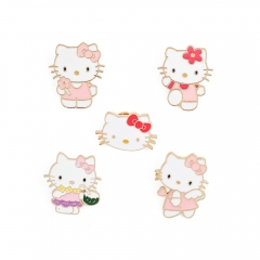 5 Styles Sanrio Hello Kitty Alloy Badge Cartoon Anime Brooch