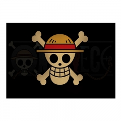 One Piece Cartoon Placard Home Decoration Retro Kraft Paper Anime Poster