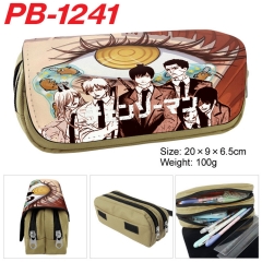 Chainsaw Man Cartoon Pencil Box Anime Pencil Bag