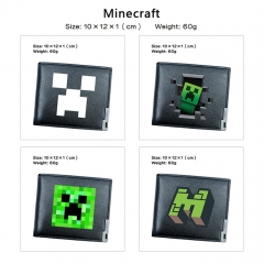 6 Styles Minecraft PU Anime Short Wallet Purse