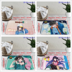 10 Styles Masamune-kun no Revenge Cartoon Pattern Anime Crystal Velvet Floor Mat