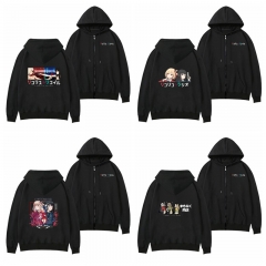 8 Styles Lycoris Recoil Cartoon Hooded Anime Zipper Hoodie