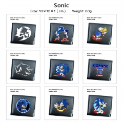 9 Styles Sonic the Hedgehog PU Anime Short Wallet Purse