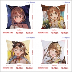 2 Sizes 5 Styles Atelier Ryza Ever Darkness & the Secret Hideout Cartoon Pattern Decoration Anime Pillow