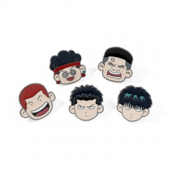 5 Styles Slam Dunk Cosplay Cartoon Alloy Pin Anime Brooch
