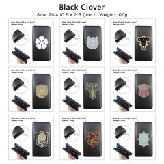 11 Styles Black Clover PU Zipper Anime Long Wallet Purse
