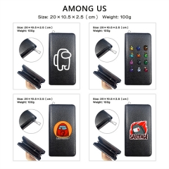 4 Styles Among Us PU Zipper Anime Long Wallet Purse