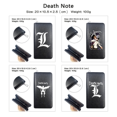 5 Styles Death Note PU Zipper Anime Long Wallet Purse