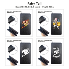 6 Styles Fairy Tail PU Zipper Anime Long Wallet Purse