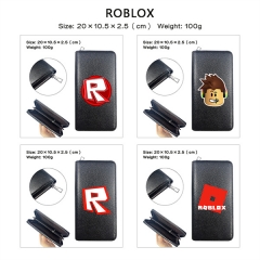 6 Styles Roblox PU Zipper Anime Long Wallet Purse