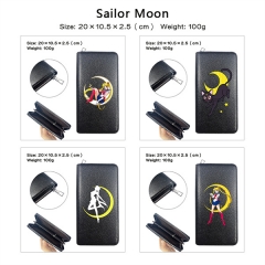 5 Styles Pretty Soldier Sailor Moon PU Zipper Anime Long Wallet Purse