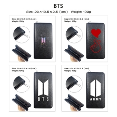 7 Styles K-POP BTS Bulletproof Boy Scouts PU Zipper Anime Long Wallet Purse
