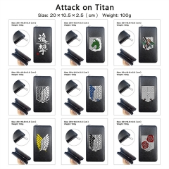 9 Styles Attack on Titan / Shingeki No Kyojin PU Zipper Anime Long Wallet Purse