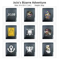 11 Styles JoJo's Bizarre Adventure Cosplay PU Purse Folding Anime Short Wallet