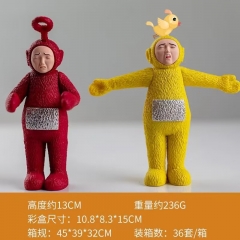 毁童年系列潮玩周边恶搞天线宝宝小黄人车载机箱手办高13厘米 2