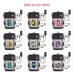 9 Styles Blue Lock Cosplay Cartoon Canvas Students Backpack Anime Bag