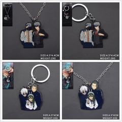 4 Styles Jujutsu Kaisen Alloy Anime Necklace/Keychain