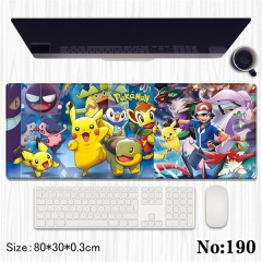 (80*30*0.3CM) Pokemon Cartoon Anime Mouse Pad
