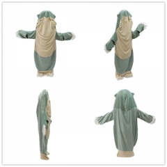 4 Size Sea Silicon Beast Animal Anime Plush Flannel Sleeping Bag Pajamas