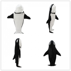 4 Size Whale Animal Anime Plush Flannel Sleeping Bag Pajamas