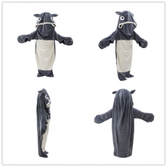 4 Size Sea Silicon Beast Animal Anime Plush Flannel Sleeping Bag Pajamas