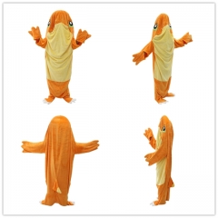 4 Size Sea Eagle Anime Plush Flannel Sleeping Bag Pajamas
