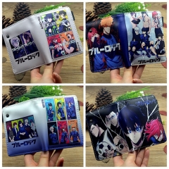 5 Styles Blue Lock Cartoon Pattern Coin Purse Anime PU Wallet