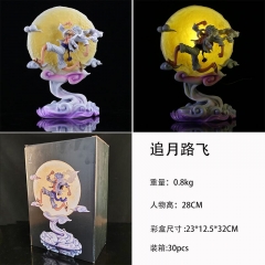 （带电）海贼王 GK 追月尼卡路飞 可发光 盒装手办 高28cm 一箱30个