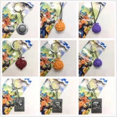26 Styles One Piece Naruto Cartoon Pattern Anime Alloy Keychain/Necklace