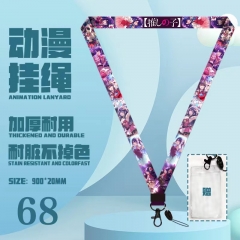 2 Styles Oshi No Ko Cartoon Long Lanyard Anime Phone Strap
