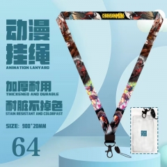 2 Styles Chainsaw Man Cartoon Long Lanyard Anime Phone Strap