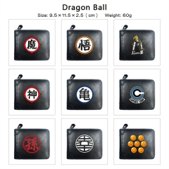 17 Styles Dragon Ball Z Cosplay PU Purse Folding Anime Short Wallet