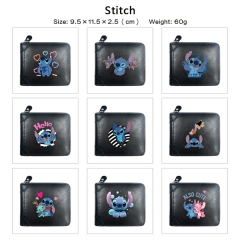 9 Styles Lilo & Stitch Cosplay PU Purse Folding Anime Short Wallet