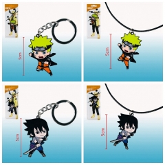 4 Styles Naruto Anime Alloy Keychain/Necklace