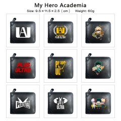 10 Styles Boku No Hero Academia / My Hero Academia Cosplay PU Purse Folding Anime Short Wallet