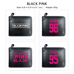 6 Styles K-POP Blackpink Cosplay PU Purse Folding Anime Short Wallet