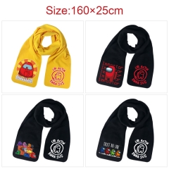 4 Styles Among Us Cartoon Pattern Anime Scarf