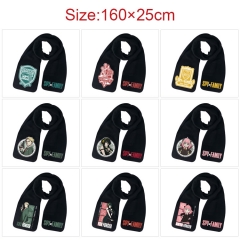 9 Styles Spy×Family Cartoon Pattern Anime Scarf