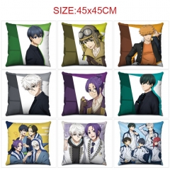 12 Styles 45*45CM Blue Lock Cartoon Pattern Anime Pillow