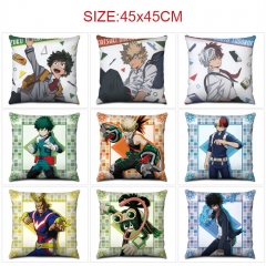 20 Styles 45*45CM My Hero Academia Cartoon Pattern Anime Pillow