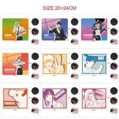 5PCS/SET 9 Styles 20*24CM Chainsaw Man Cartoon Pattern Anime Mouse Pad